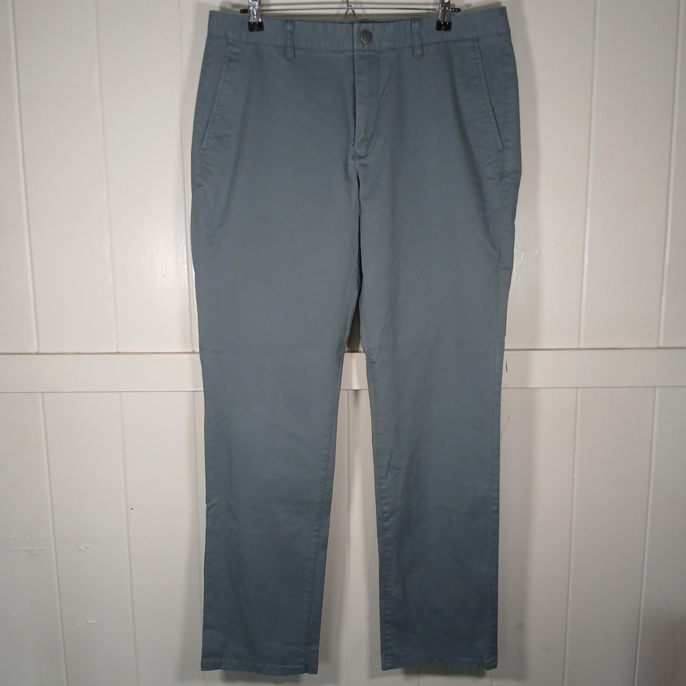 Bonobos Stretch Washed Chino Pants Mens 35x32 Slate Gray Slim Twill 14870-GRT77